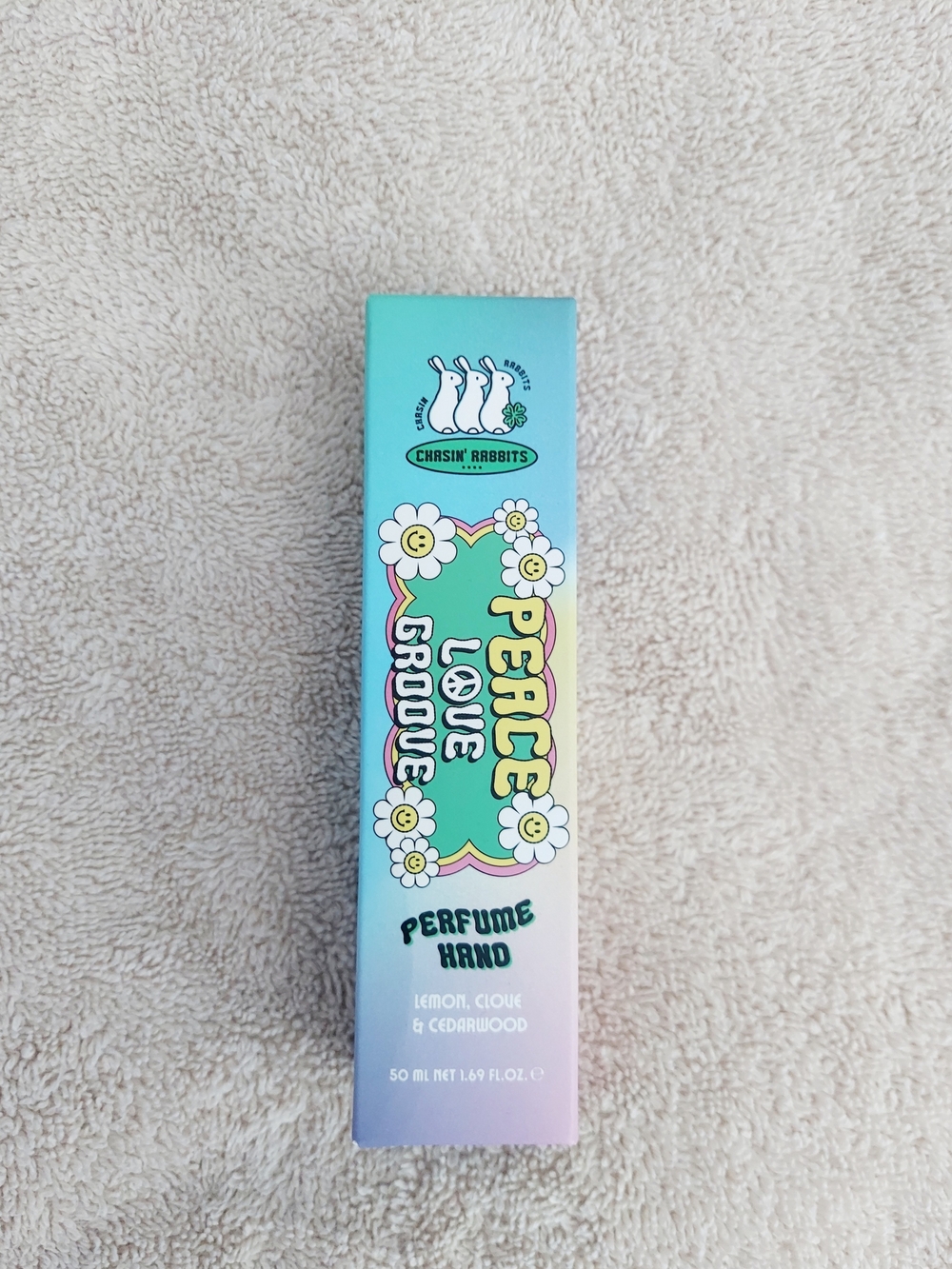 Chasin Rabbits Peace Love Groove Vegan Korean Hand Cream 50ml NWT Cruelty Free